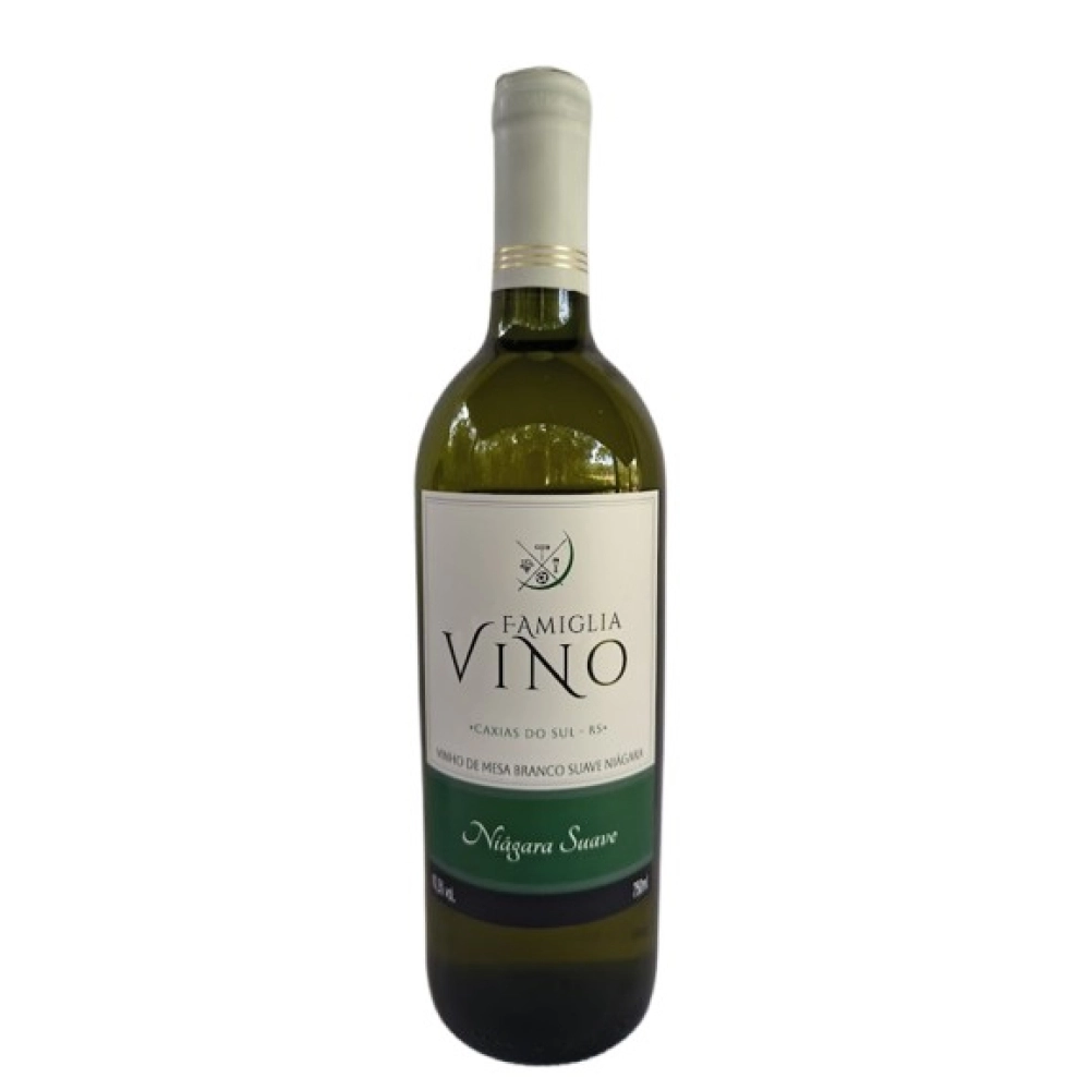 Caixa com 4 garrafas de 750 ml Vinho Niágara Suave _ Famiglia Vino