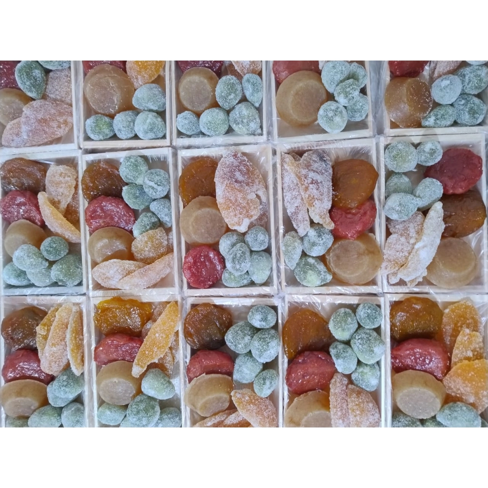 Cristalizados sortidos 5 caixas de 400g