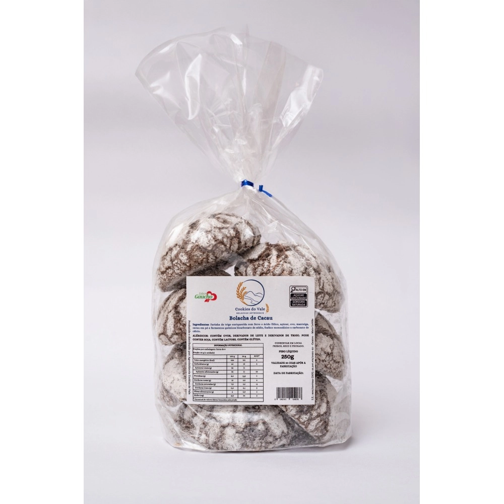 Kit Bolacha de Cacau  (6 pacotes de 250g cada)