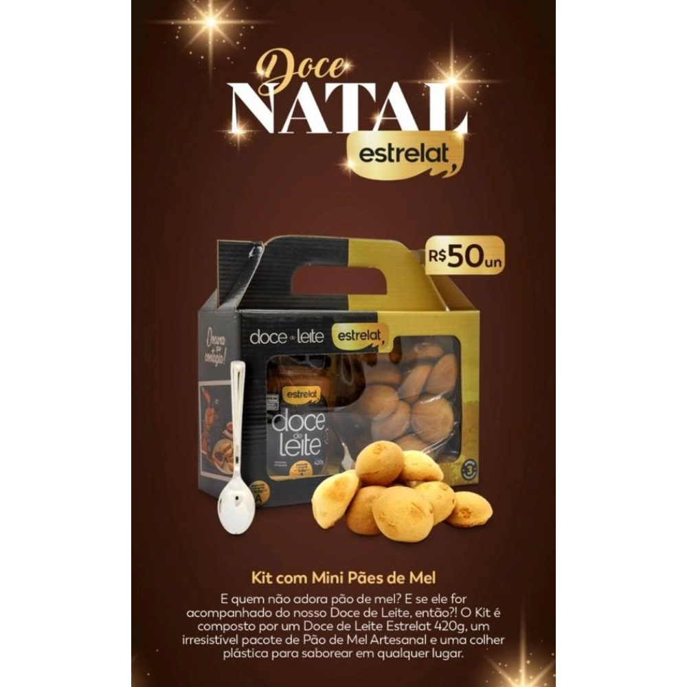 Kit Doce de Leite 420g com Mini Pães de Mel