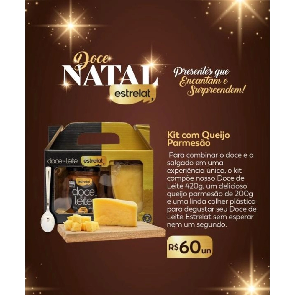 Kit Doce de leite 420g com Queijo Parmesão de 200g 