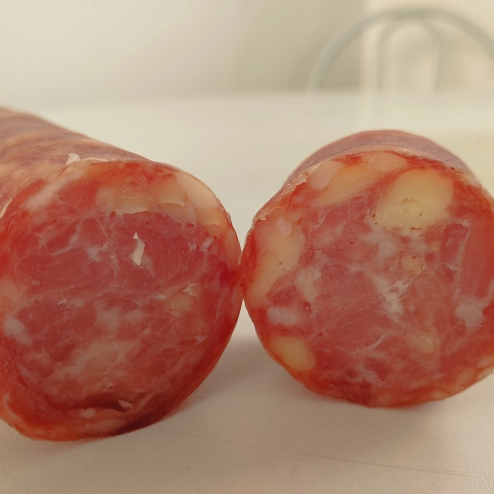 LINGUIÇA DEFUMADA COM QUEIJO (Salame)