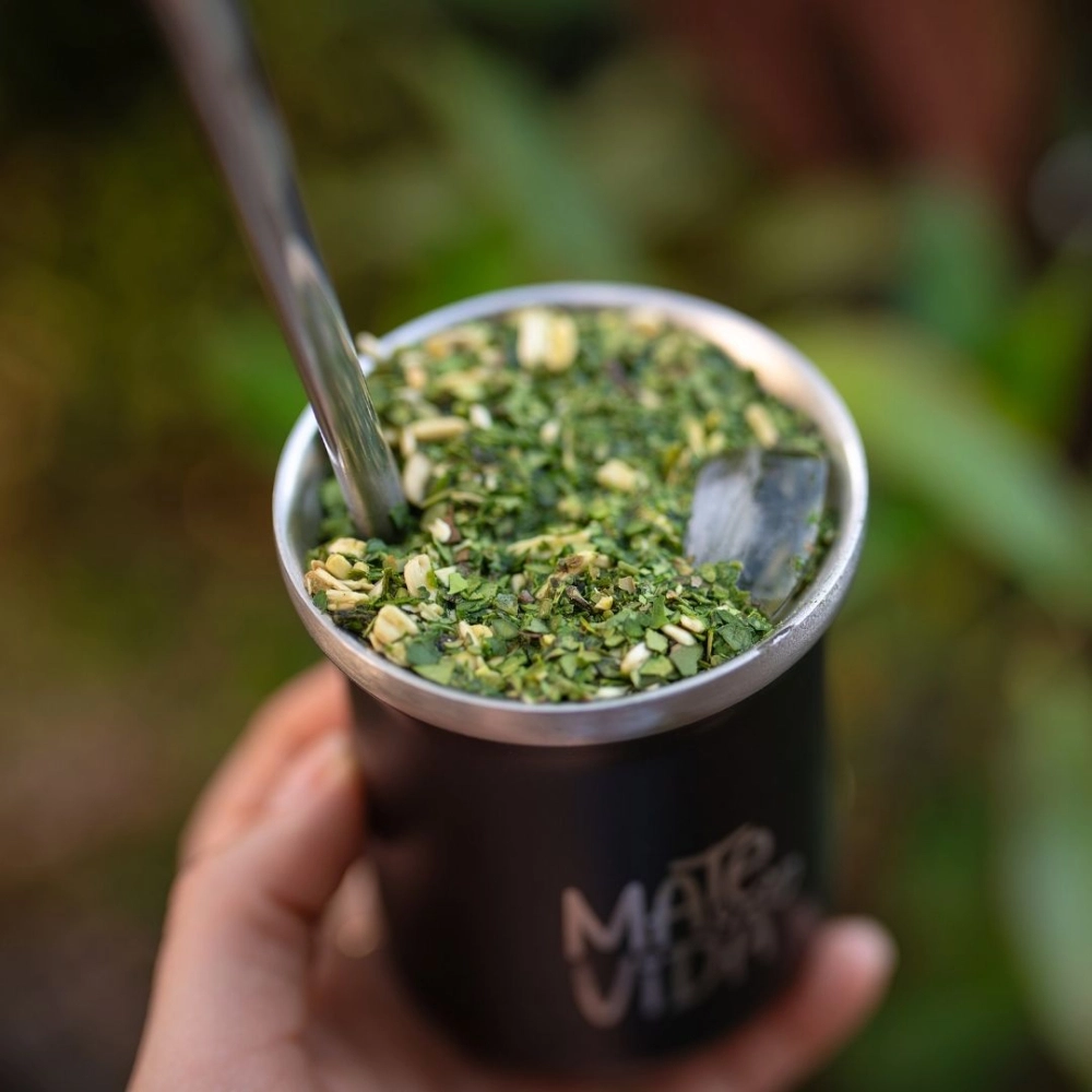 Mate&Vida Composto de Erva-Mate para Tereré sabor Manga e Hortelã 250 g (Caixa com 10 unidades)