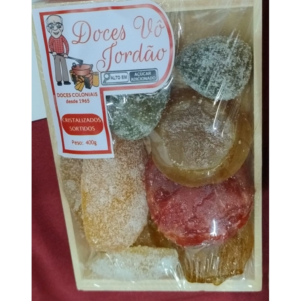 Cristalizados sortidos 5 caixas de 400g