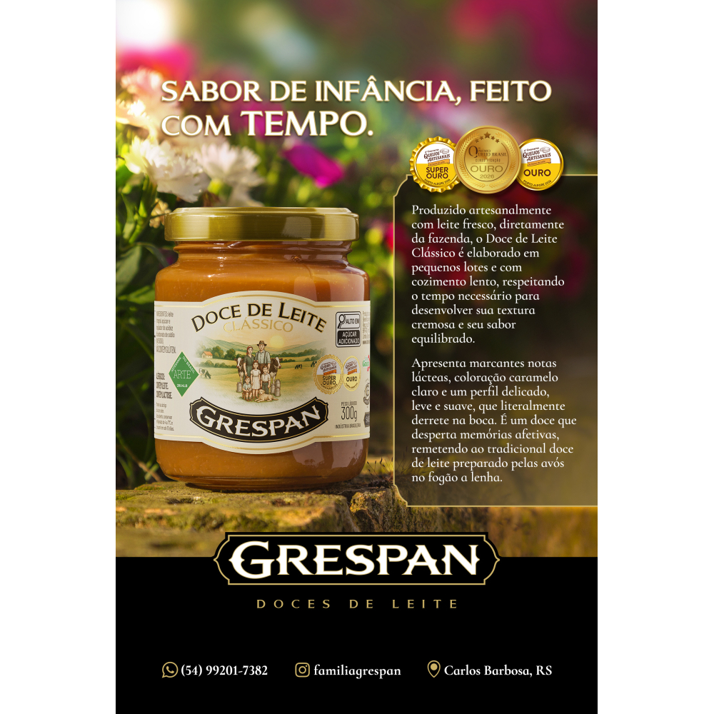 Doce de Leite Clássico 300g - Caramelo Claro