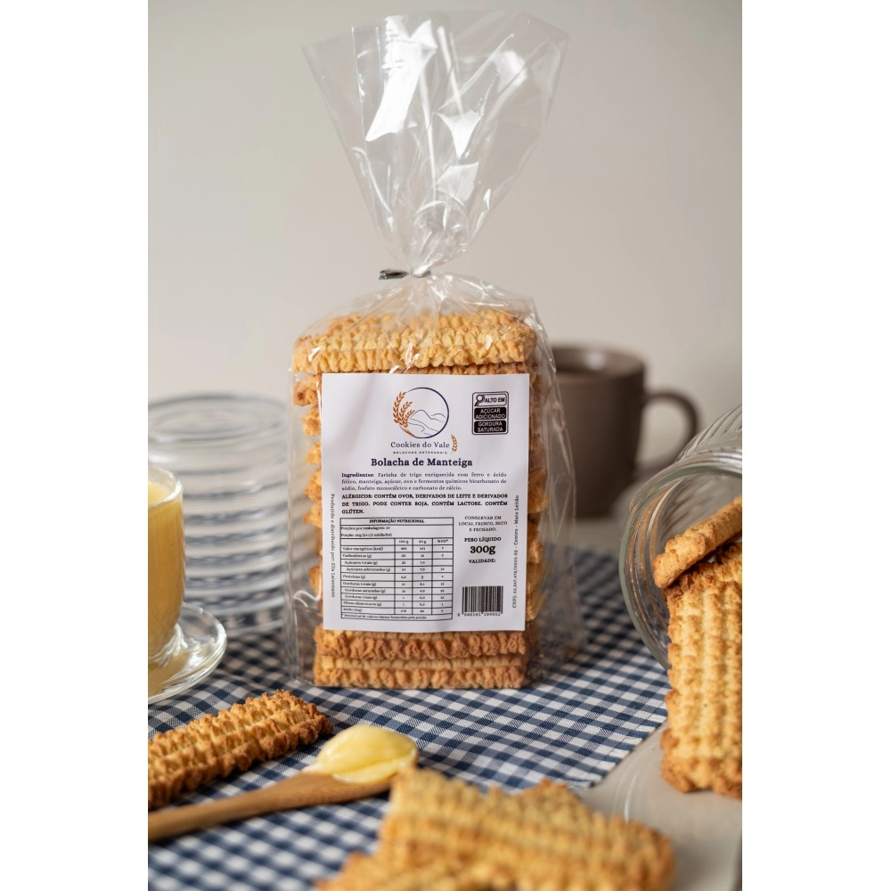 Kit Bolacha de Manteiga  (6 pacotes de 250g)